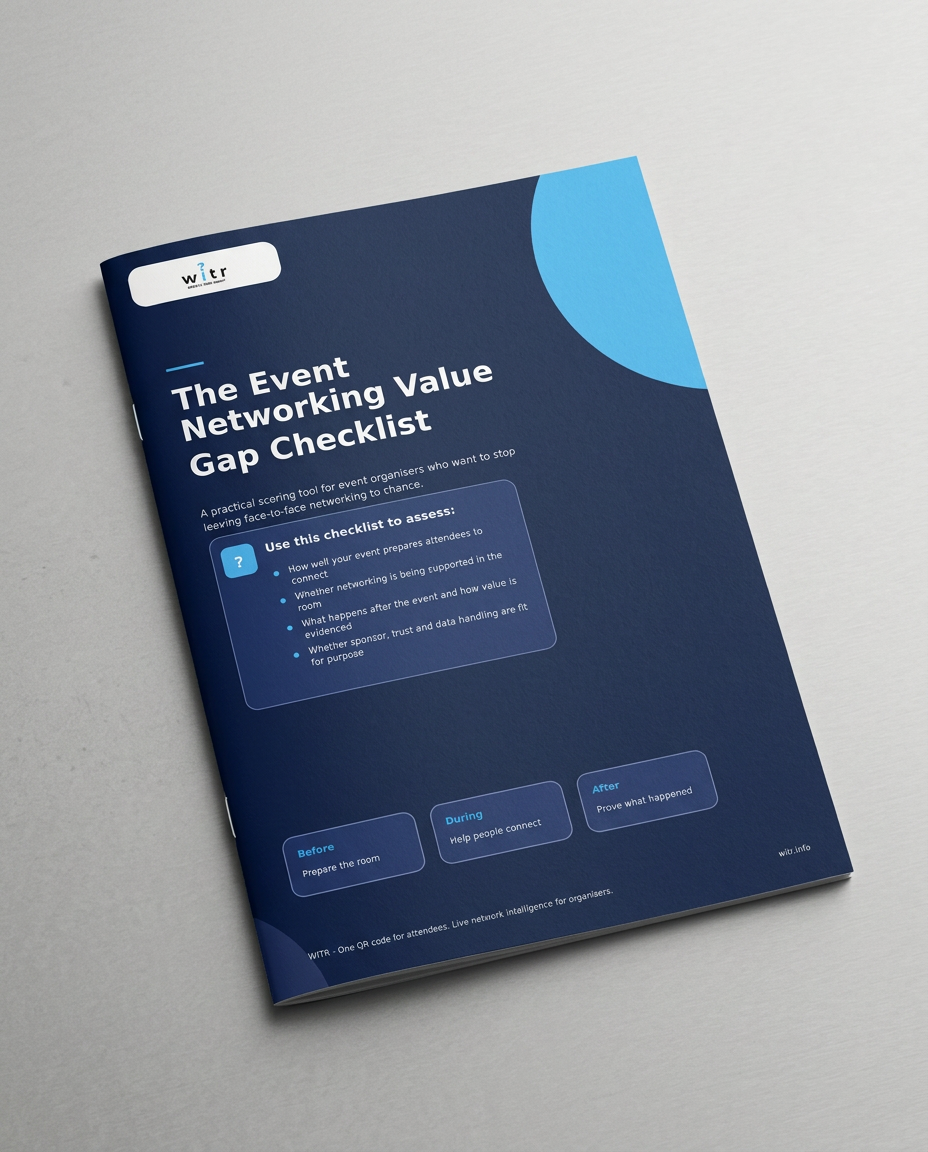 Printed preview of The Event Networking Value Gap Checklist front cover